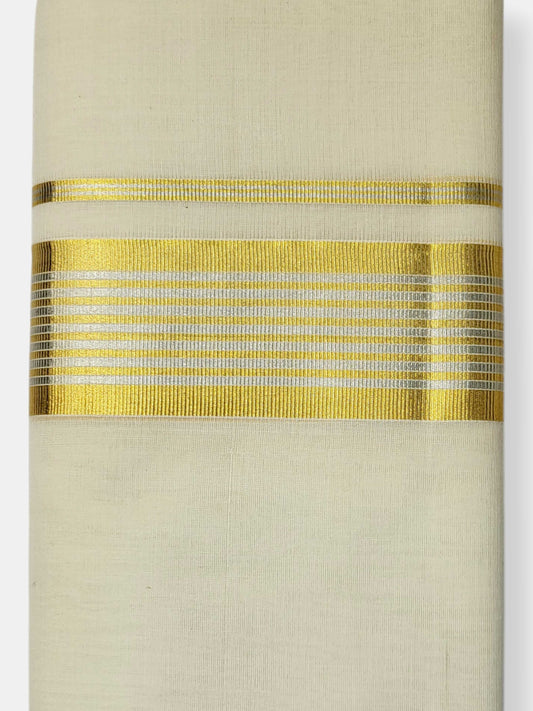 Keraloom Kasavu Balaramapuram Unakkupaavu Handloom Mundu(120*120) with Kasavu Design Border