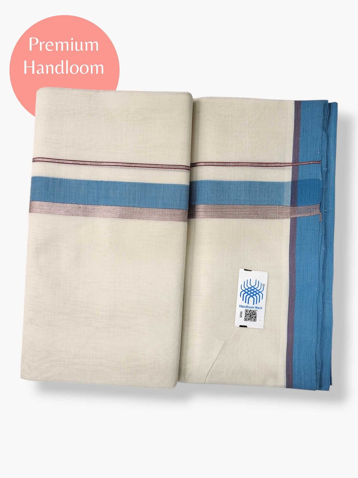 Kerala Premium Balaramapuram Handloom Dhoti/Mundu for Men