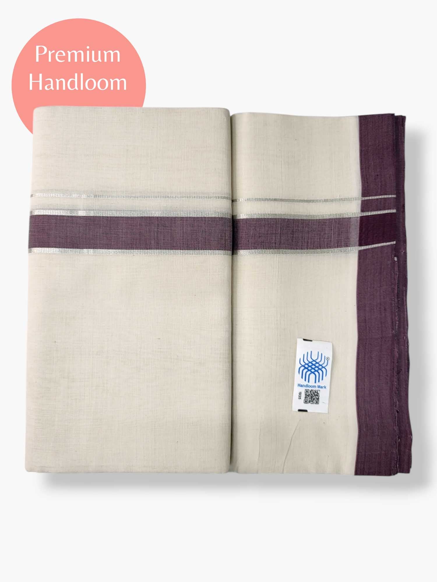 Kerala Premium Balaramapuram Handloom Dhoti/Mundu for Men