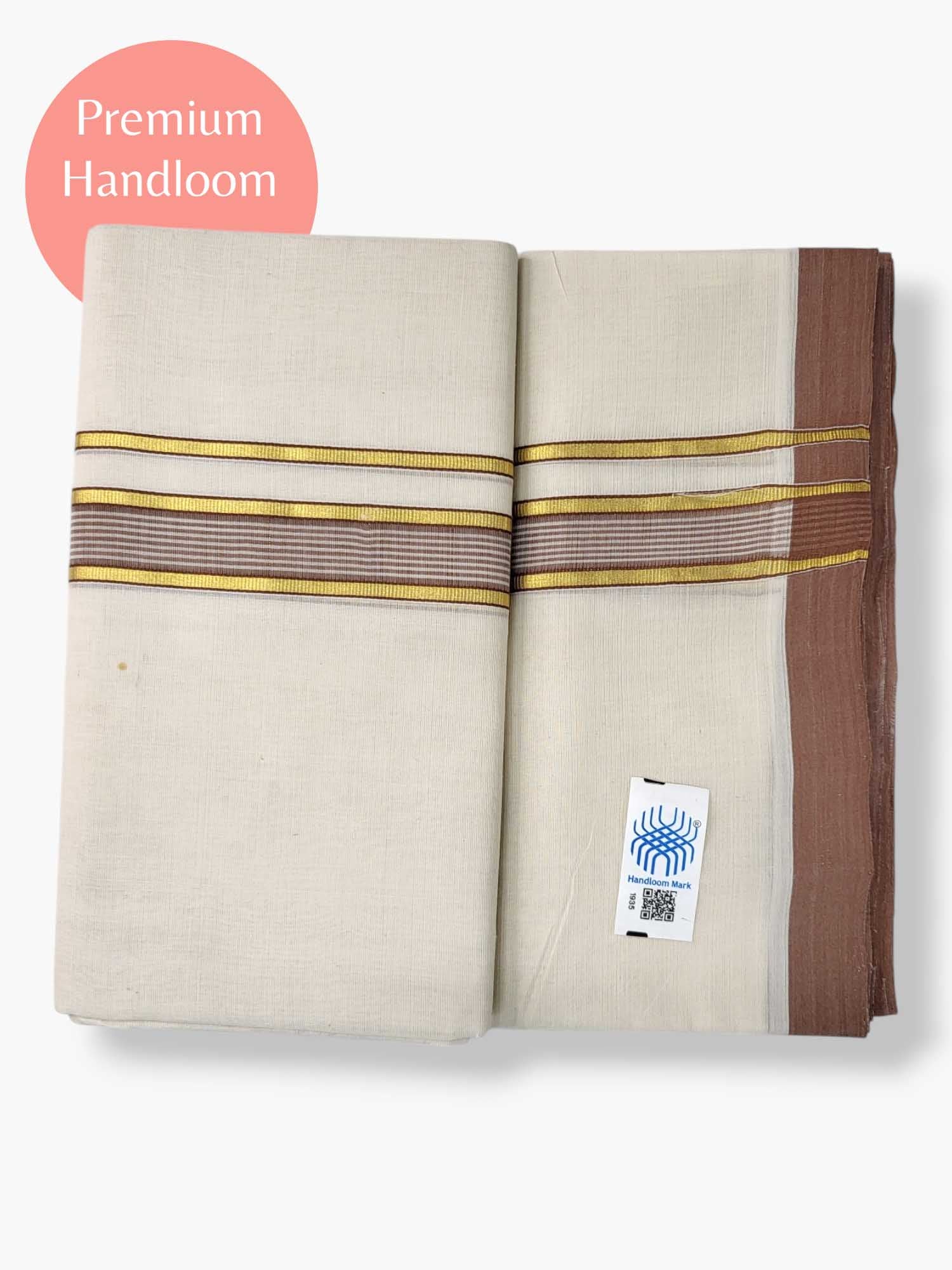 Kerala Premium Balaramapuram Handloom Dhoti/Mundu for Men