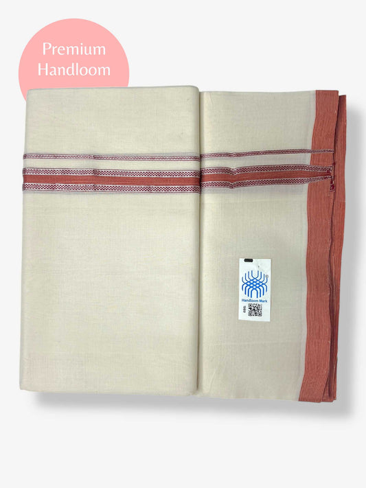 Kerala Premium Balaramapuram Handloom Dhoti/Mundu for Men