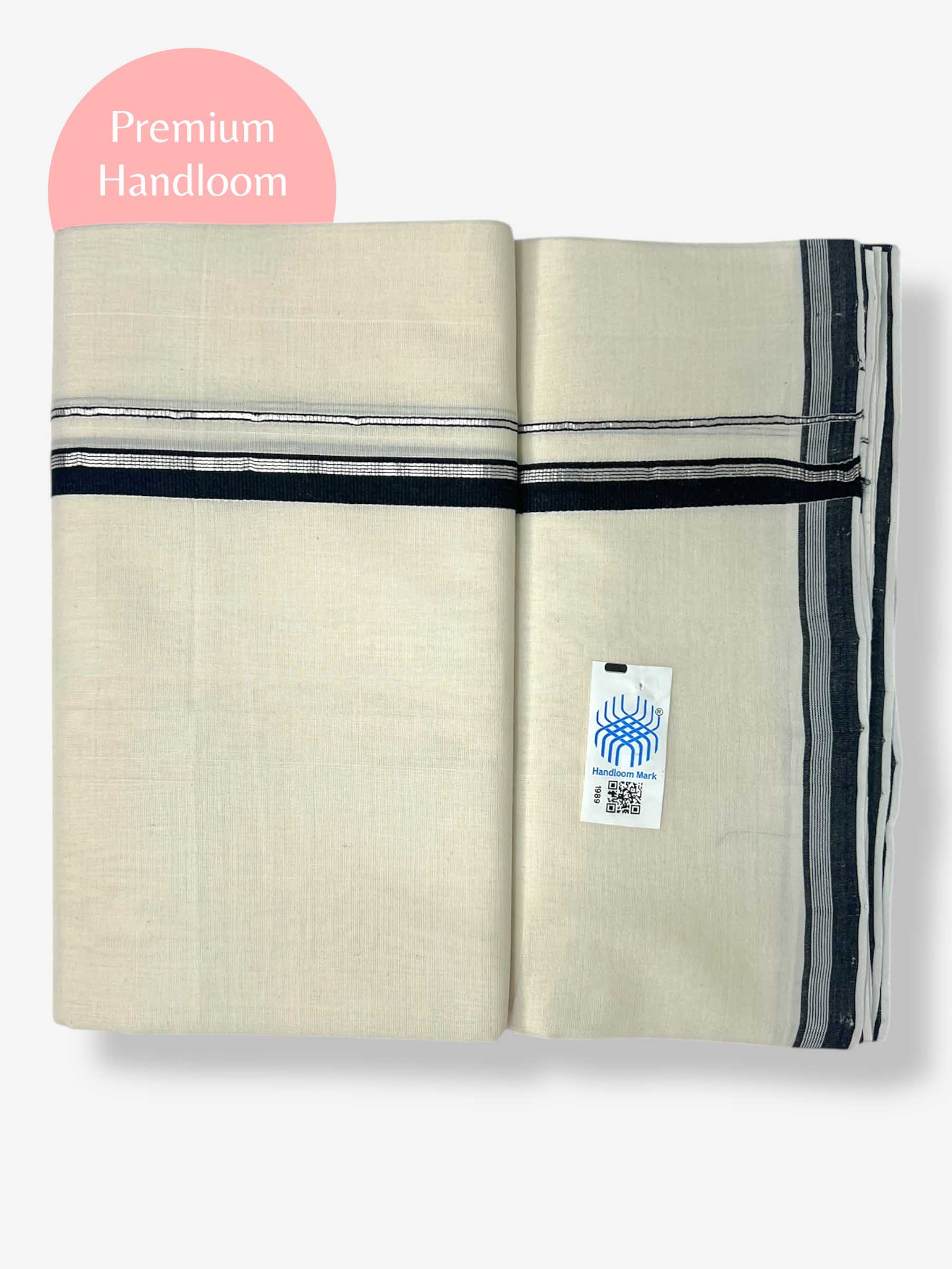 Kerala Premium Balaramapuram Handloom Dhoti/Mundu for Men