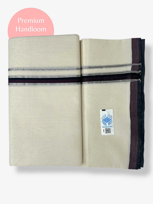 Kerala Premium Balaramapuram Handloom Dhoti/Mundu for Men