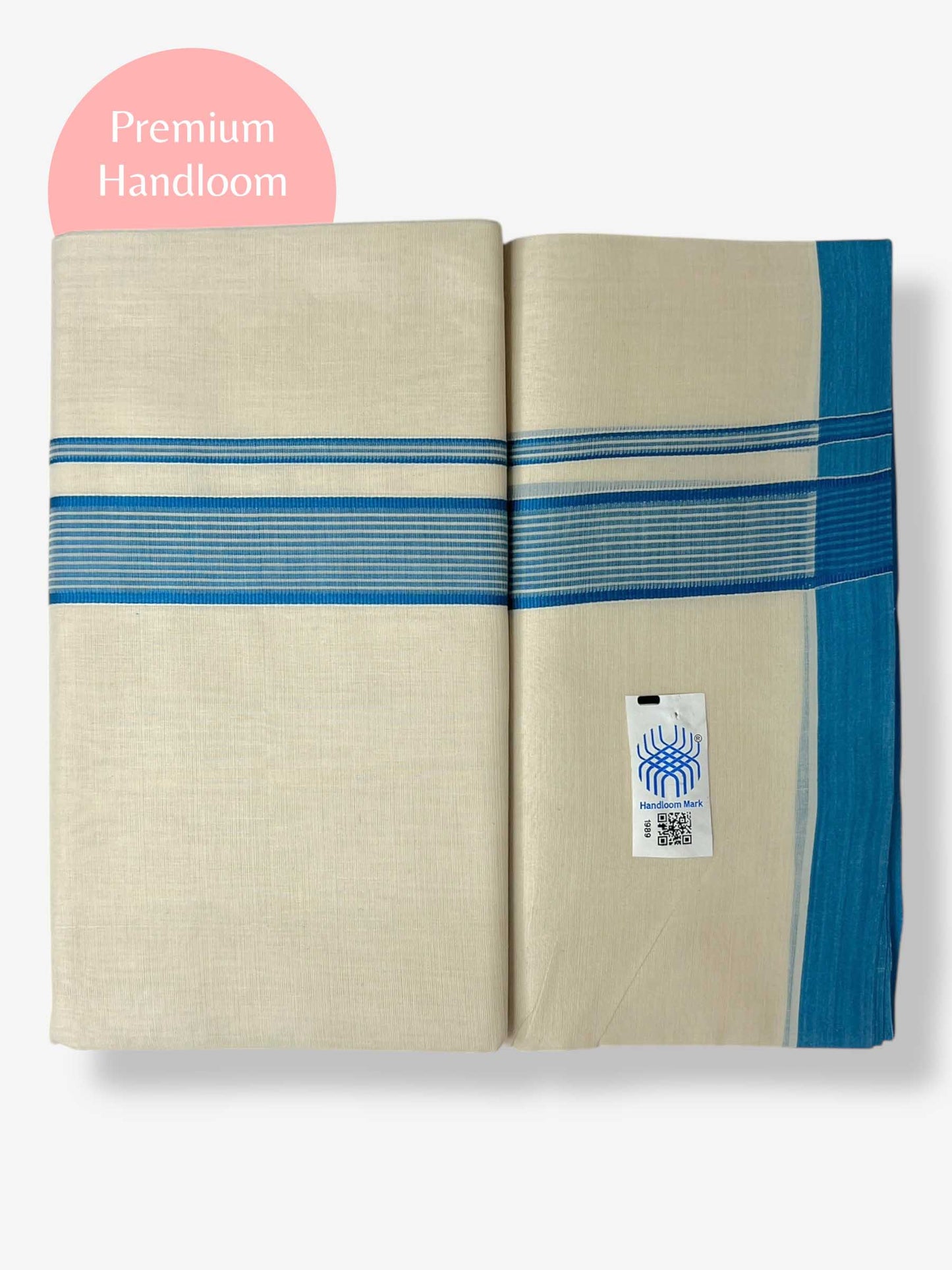 Kerala Premium Balaramapuram Handloom Dhoti/Mundu for Men