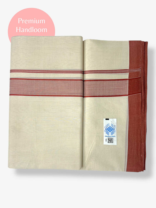 Kerala Premium Balaramapuram Handloom Dhoti/Mundu for Men