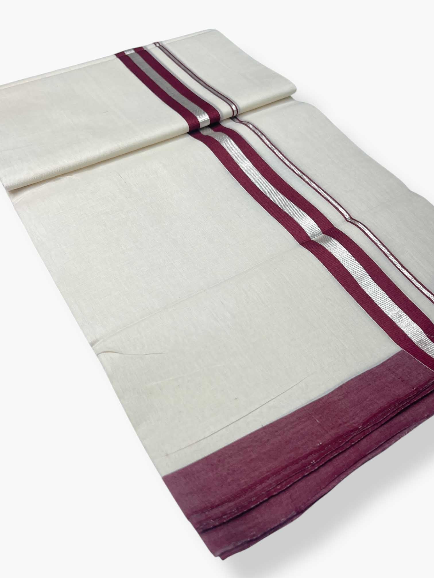 Kerala Premium Balaramapuram Handloom Dhoti/Mundu for Men