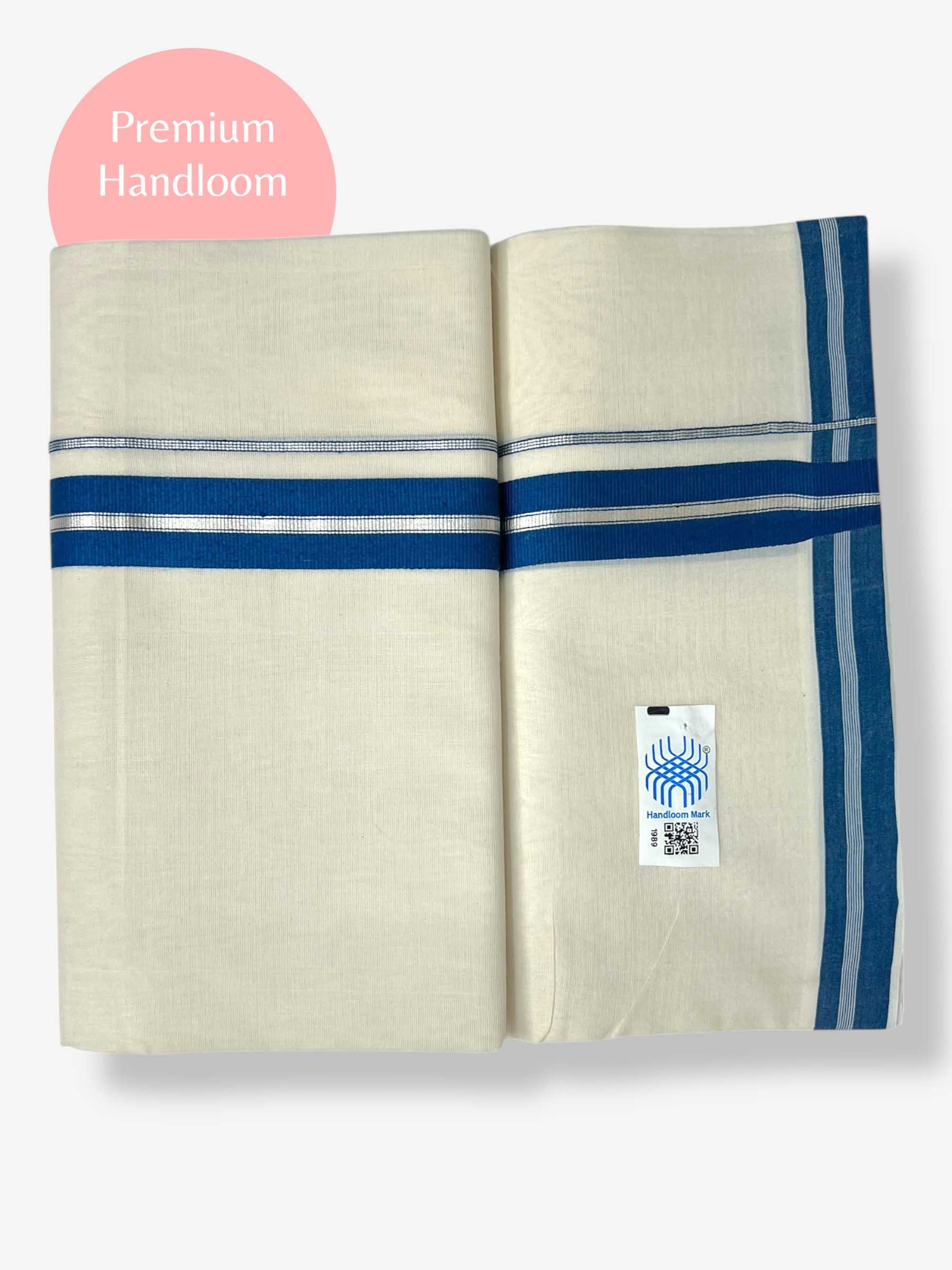 Kerala Premium Balaramapuram Handloom Dhoti/Mundu for Men