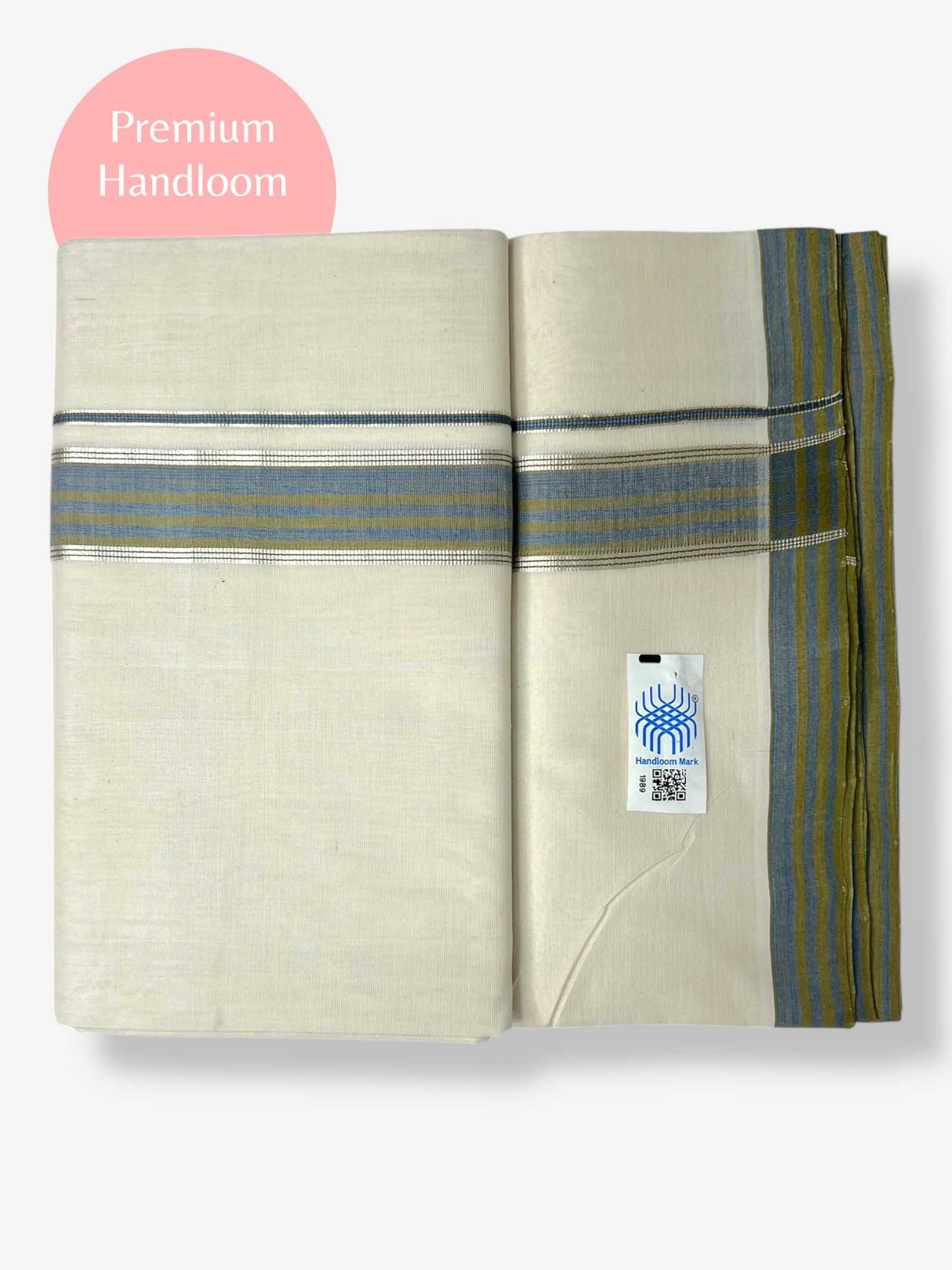 Kerala Premium Balaramapuram Handloom Dhoti/Mundu for Men