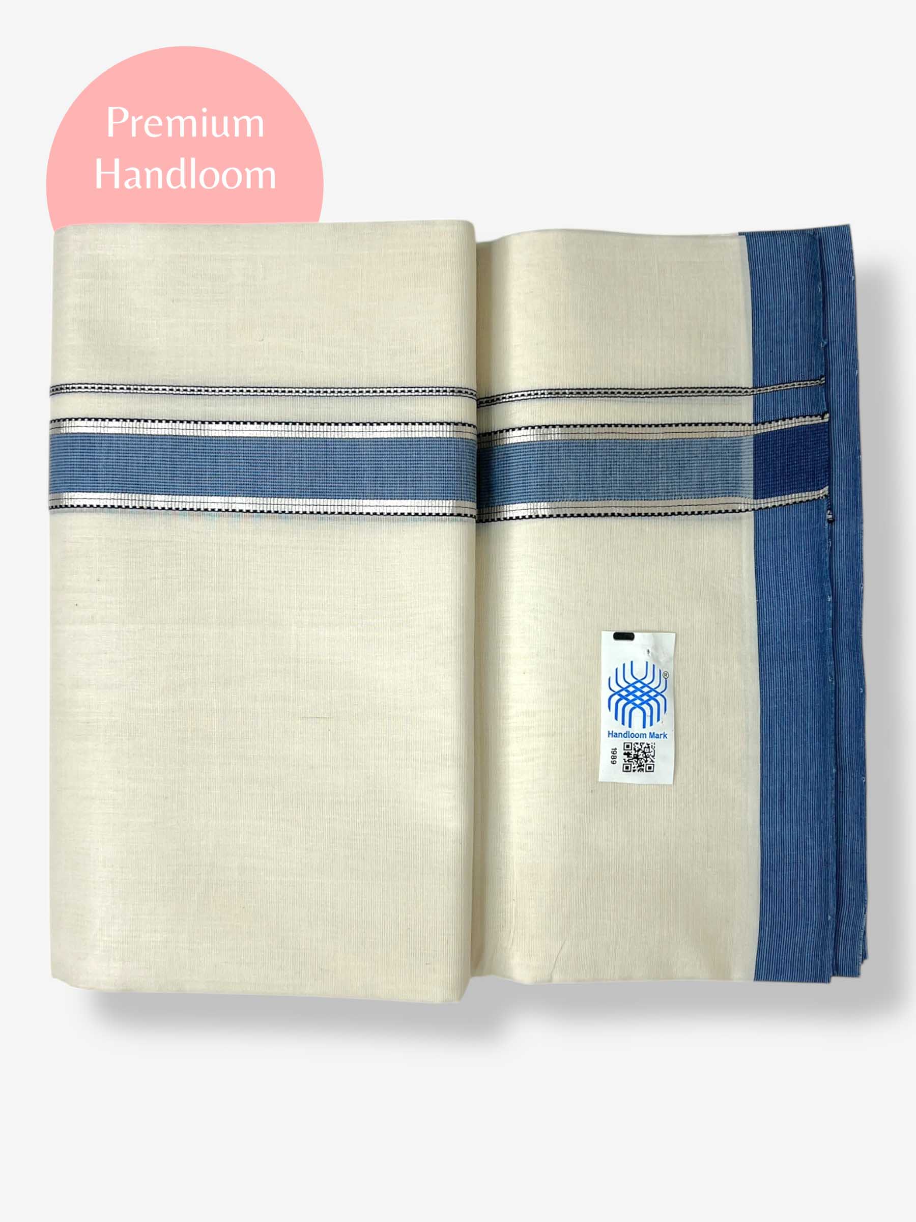 Kerala Premium Balaramapuram Handloom Dhoti/Mundu for Men