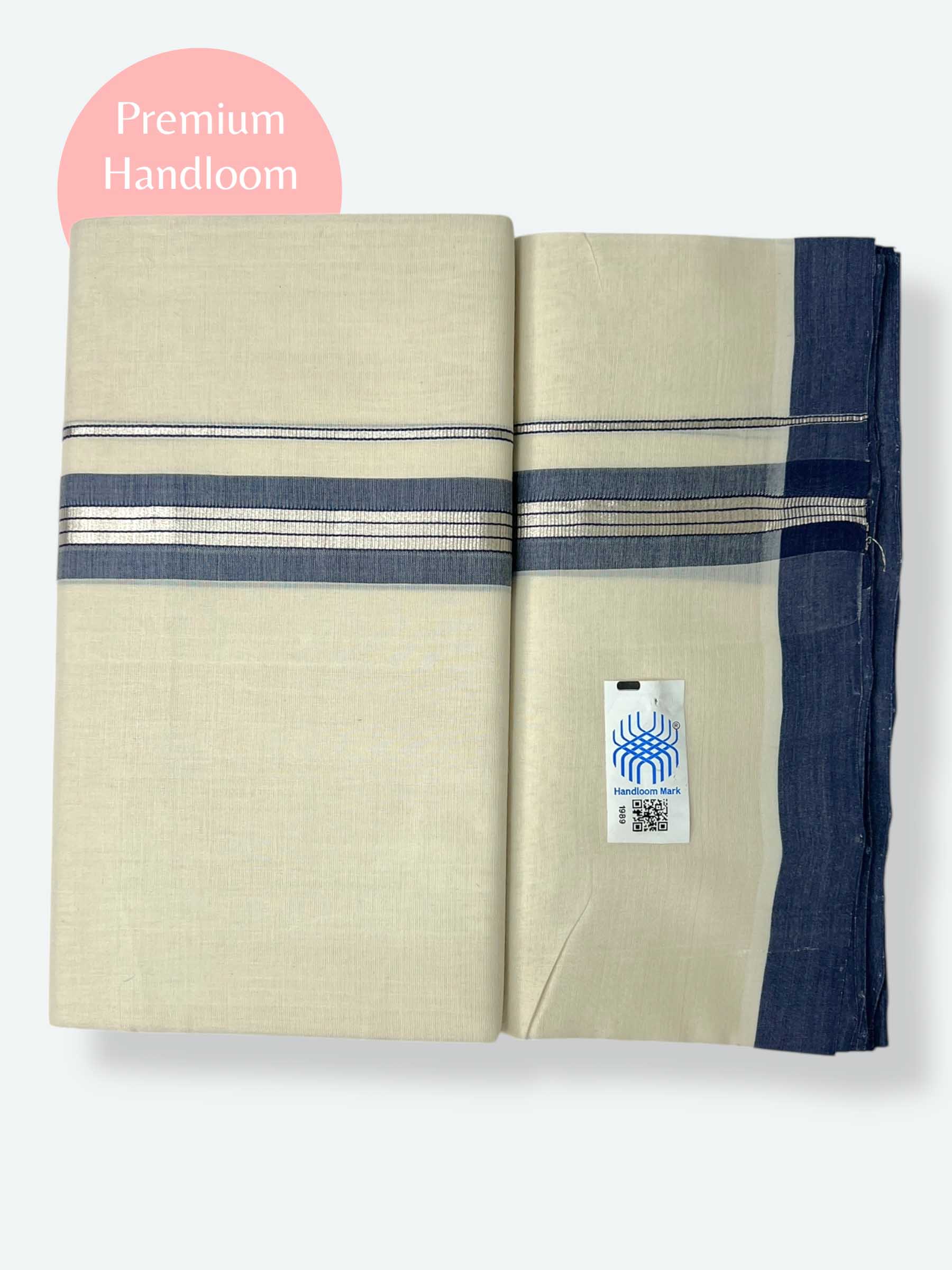 Kerala Premium Balaramapuram Handloom Dhoti/Mundu for Men