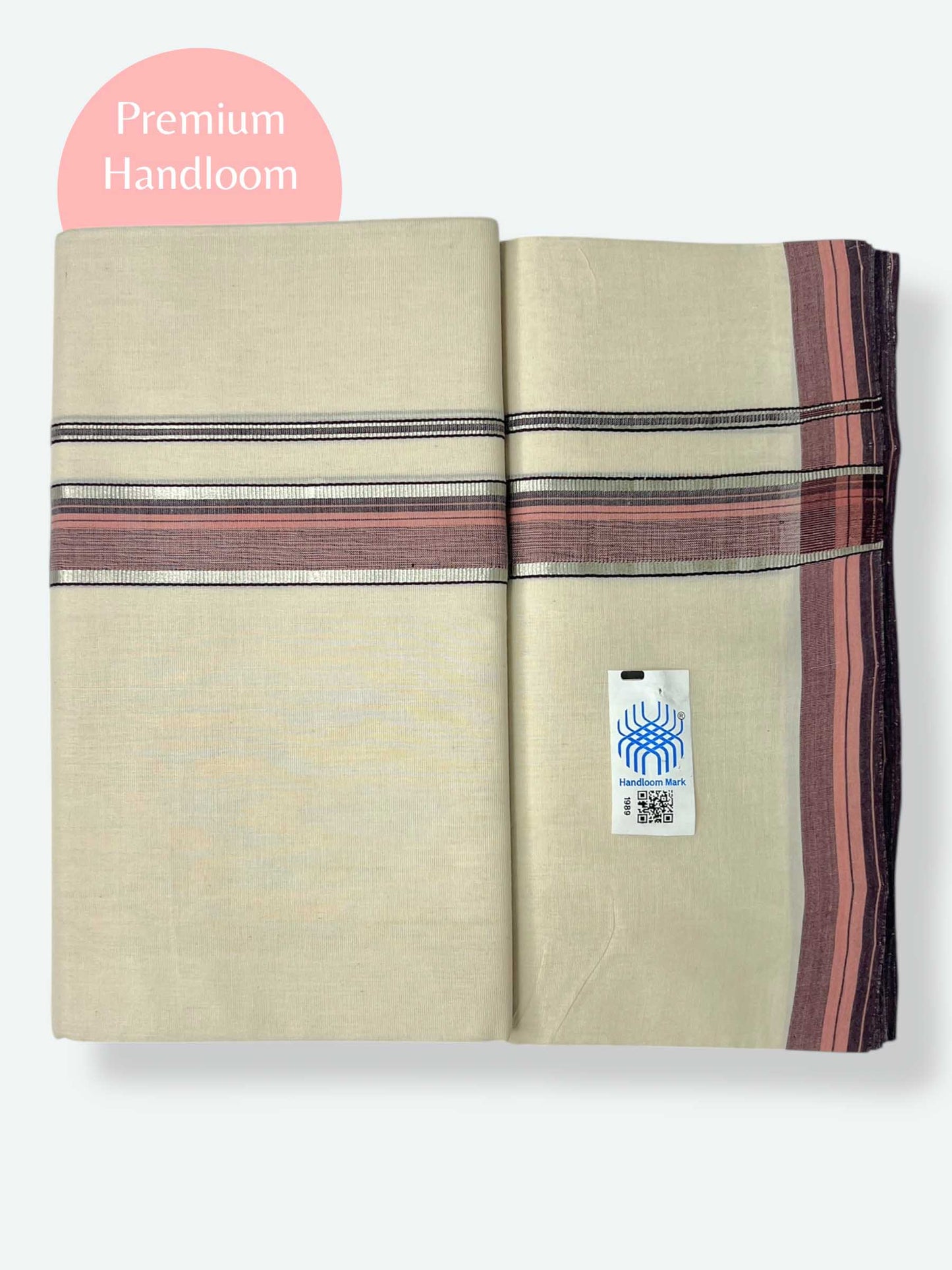 Kerala Premium Balaramapuram Handloom Dhoti/Mundu for Men