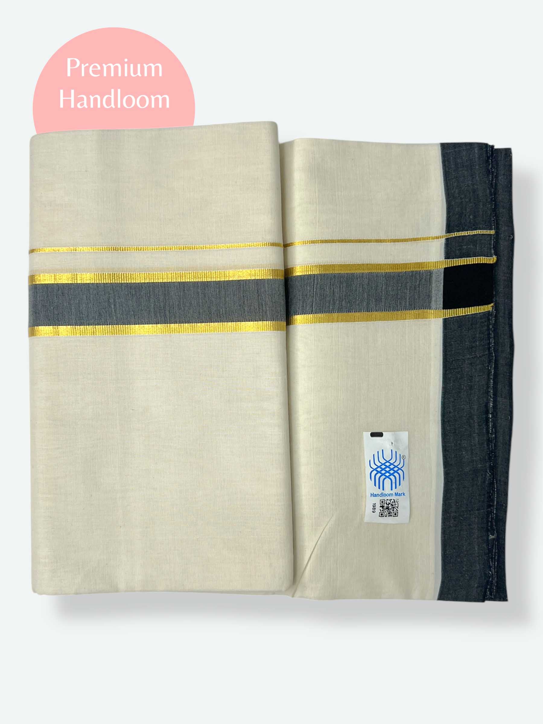 Kerala Premium Balaramapuram Handloom Dhoti/Mundu for Men