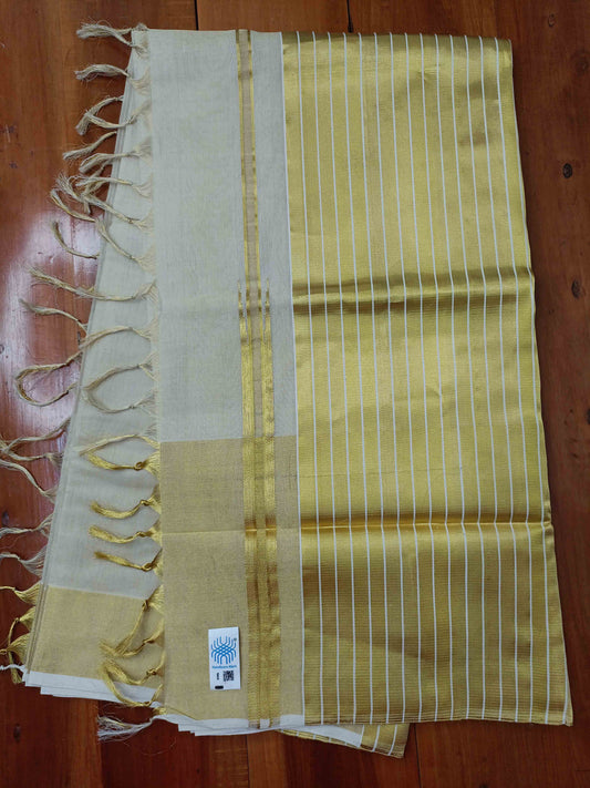 Kuthampully Handloom Kasavu Saree
