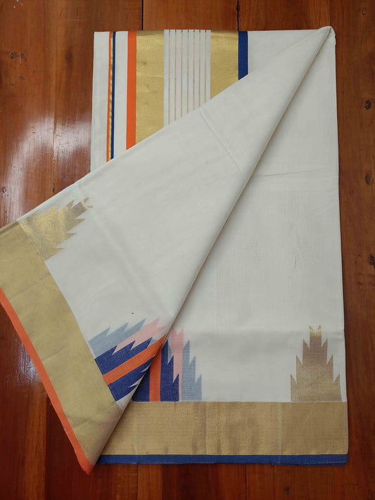 Kuthampully Handloom Kasavu Saree