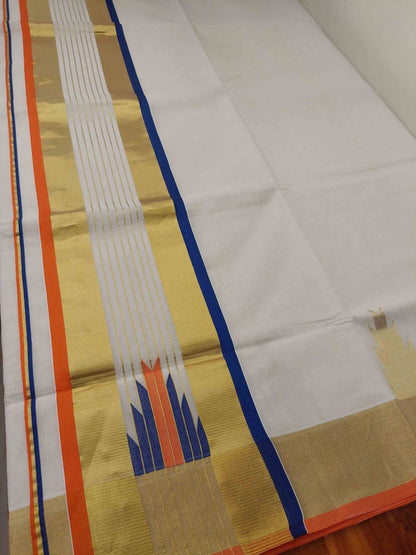 Kuthampully Handloom Kasavu Saree