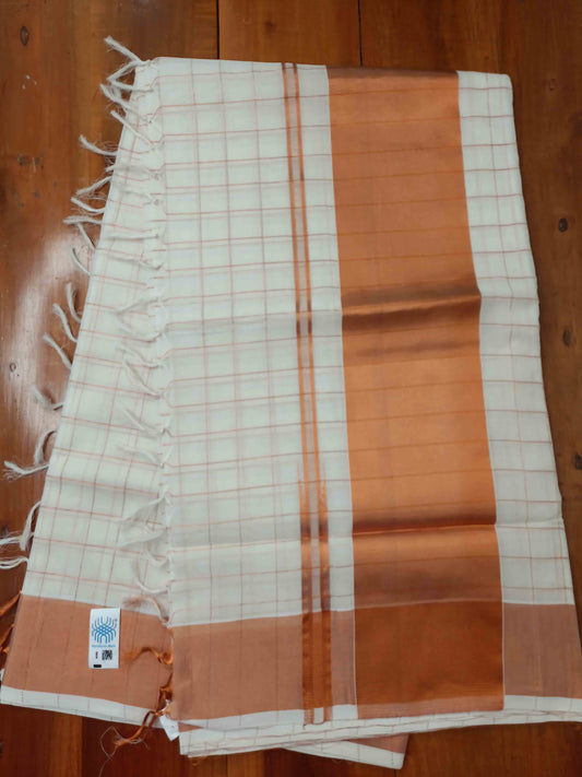 Kuthampully Handloom Kasavu Saree