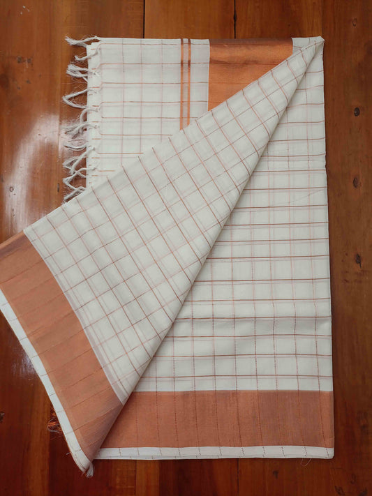 Kuthampully Handloom Kasavu Saree
