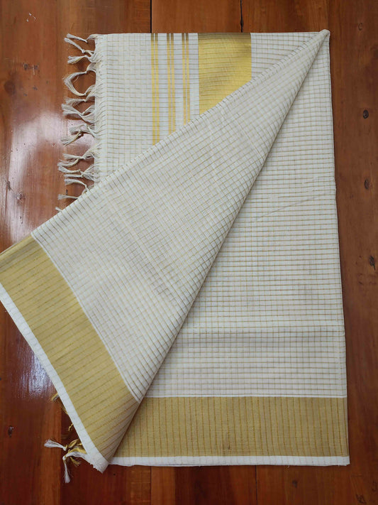 Kuthampully Handloom Kasavu Saree
