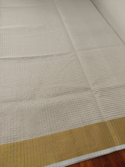 Kuthampully Handloom Kasavu Saree