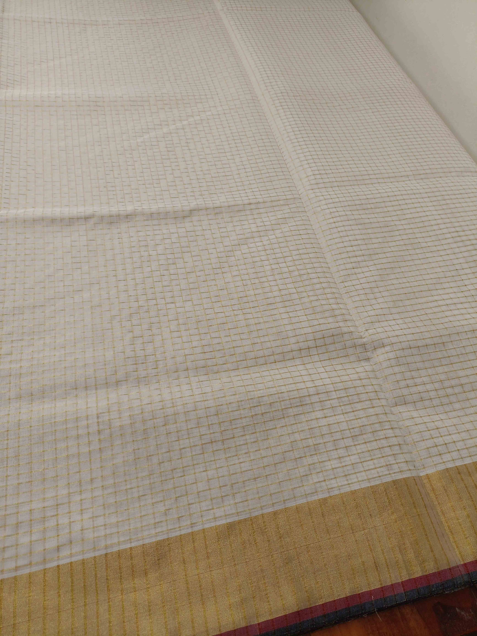 Kuthampully Handloom Kasavu Saree