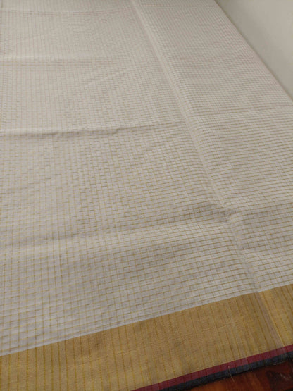 Kuthampully Handloom Kasavu Saree