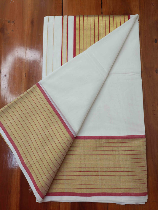 Kuthampully Handloom Kasavu Saree