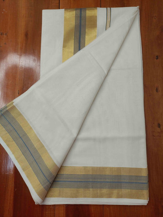 Kuthampully Handloom Kasavu Saree