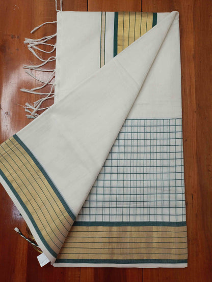 Kuthampully Handloom Kasavu Saree