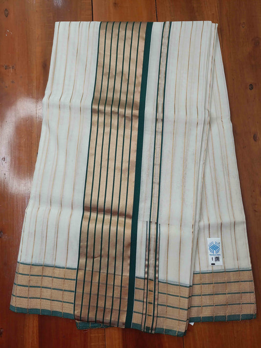 Kuthampully Handloom Kasavu Saree