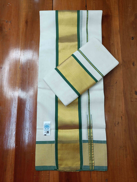 Kuthampully Handloom Kasavu Single Set Mundu