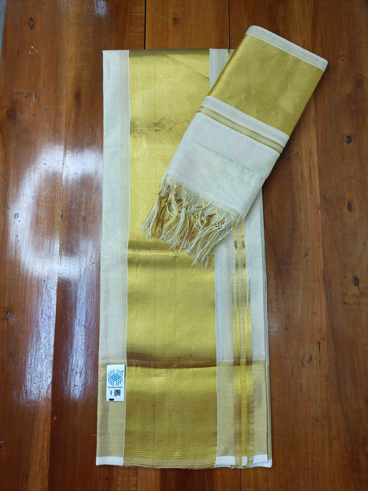 Kuthampully Handloom Kasavu Single Set Mundu