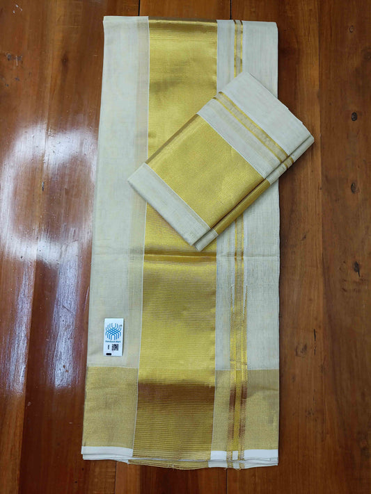 Kuthampully Handloom Kasavu Single Set Mundu