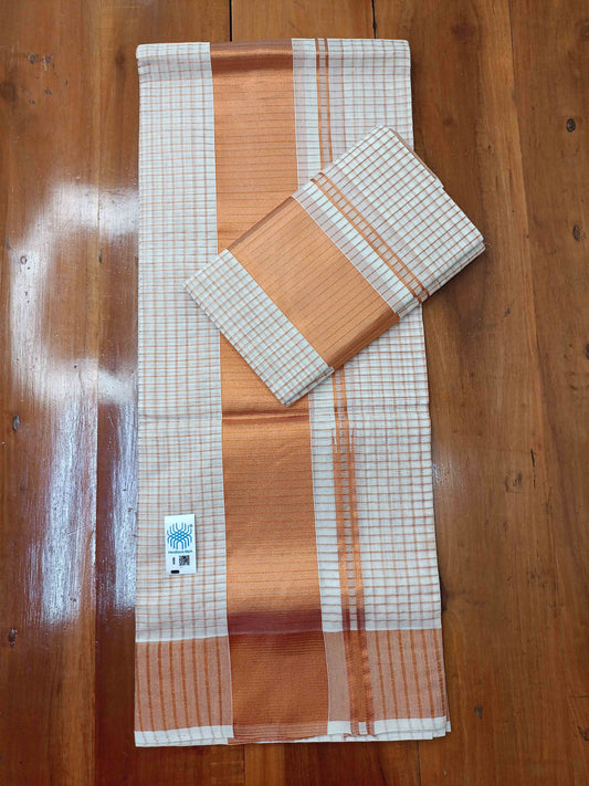 Kuthampully Handloom Kasavu Single Set Mundu