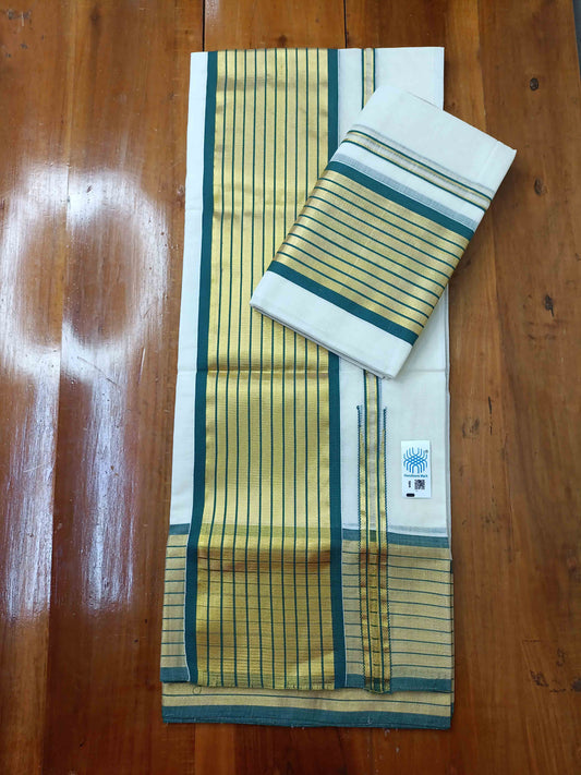Kuthampully Handloom Kasavu Single Set Mundu