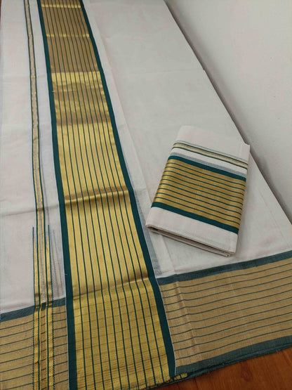 Kuthampully Handloom Kasavu Single Set Mundu