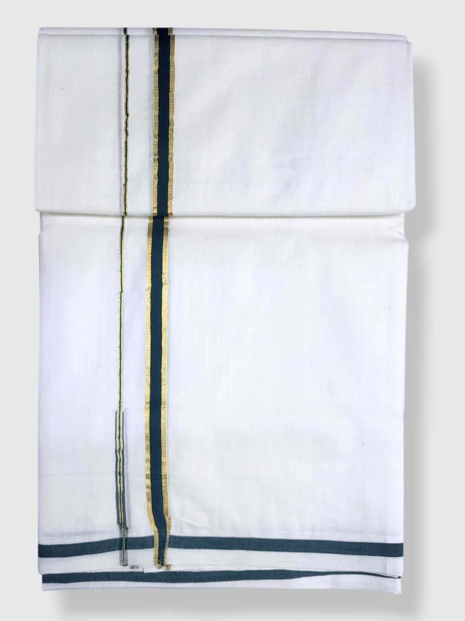 Kerala Premium Balaramapuram Handloom Dhoti/Mundu for Men