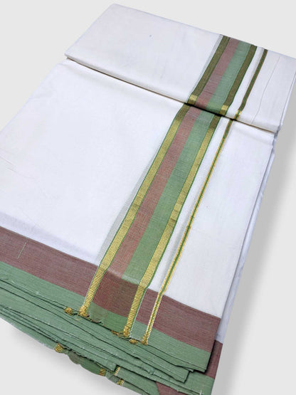 Kerala Premium Balaramapuram Handloom Dhoti/Mundu for Men