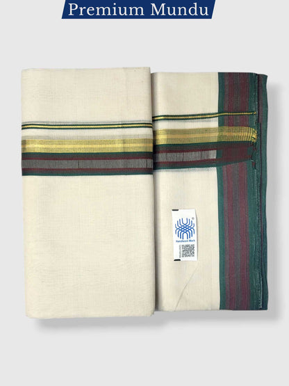 Kerala Premium Balaramapuram Handloom Dhoti/Mundu for Men