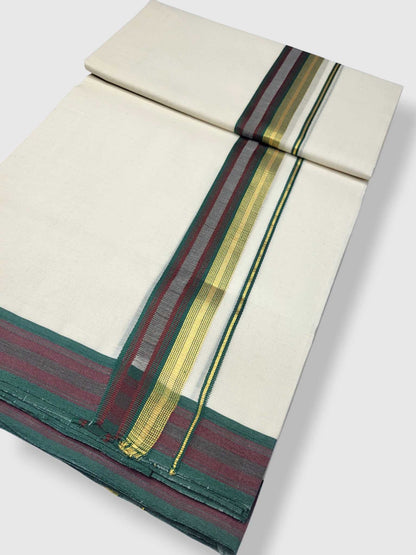 Kerala Premium Balaramapuram Handloom Dhoti/Mundu for Men