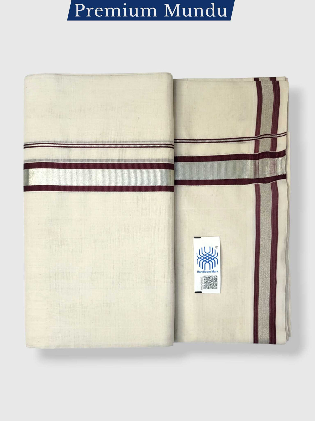 Kerala Premium Balaramapuram Handloom Dhoti/Mundu for Men