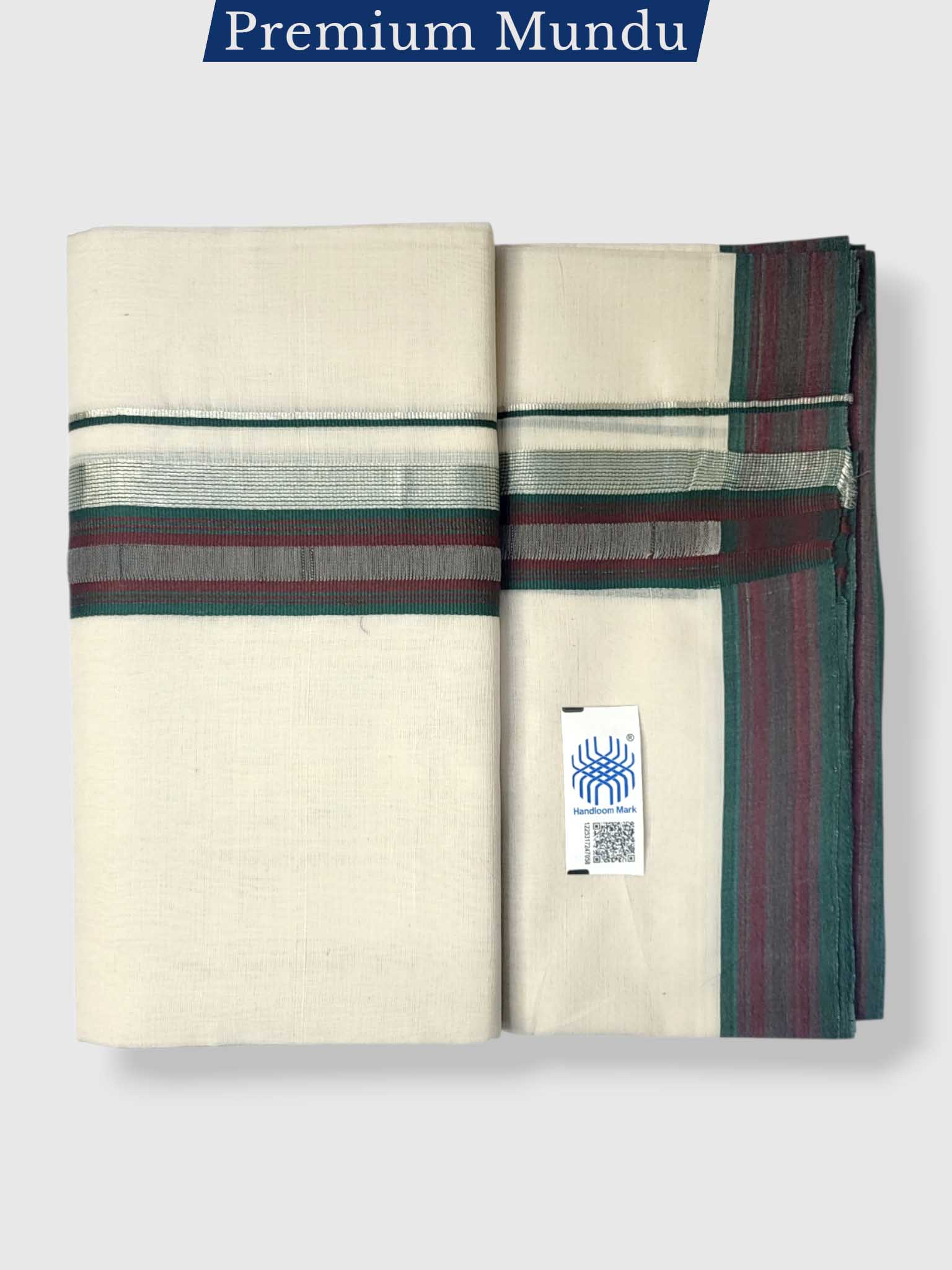 Kerala Premium Balaramapuram Handloom Dhoti/Mundu for Men