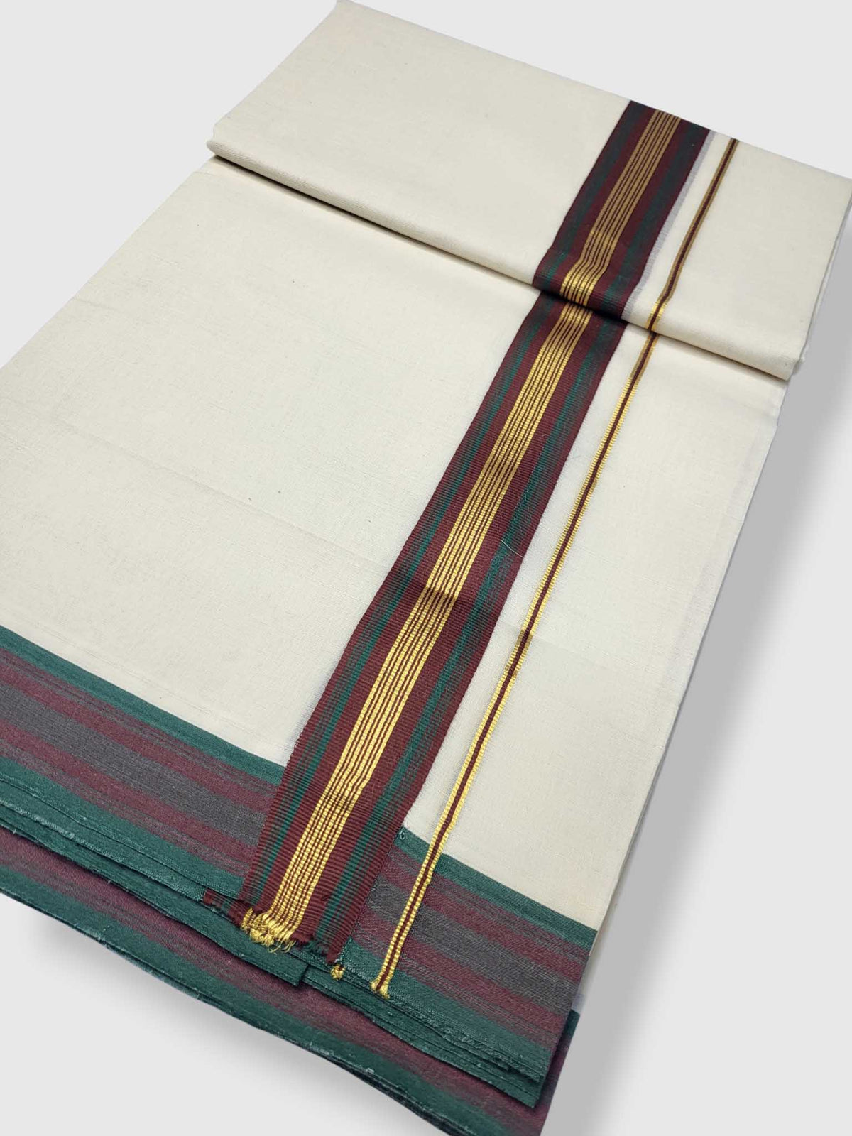 Kerala Premium Balaramapuram Handloom Dhoti/Mundu for Men