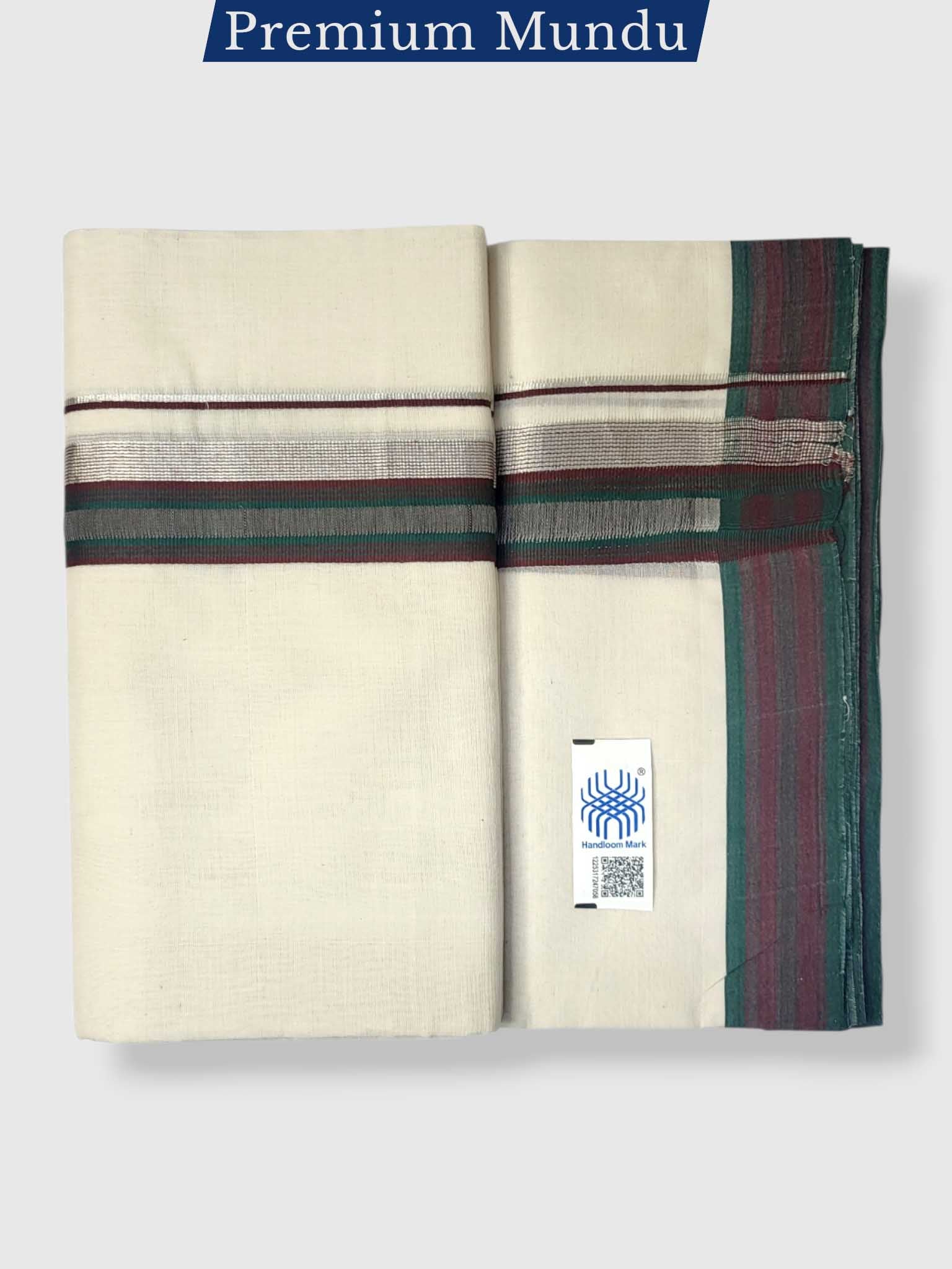 Kerala Premium Balaramapuram Handloom Dhoti/Mundu for Men