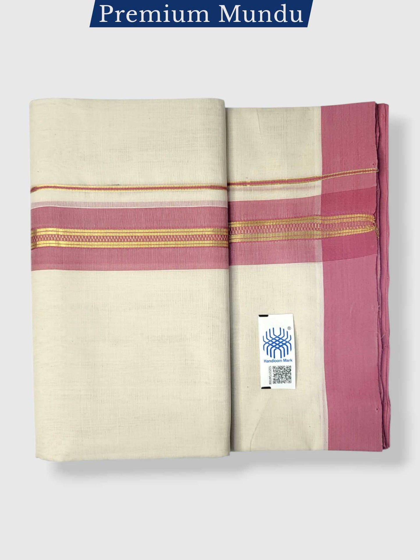 Kerala Premium Balaramapuram Handloom Dhoti/Mundu for Men