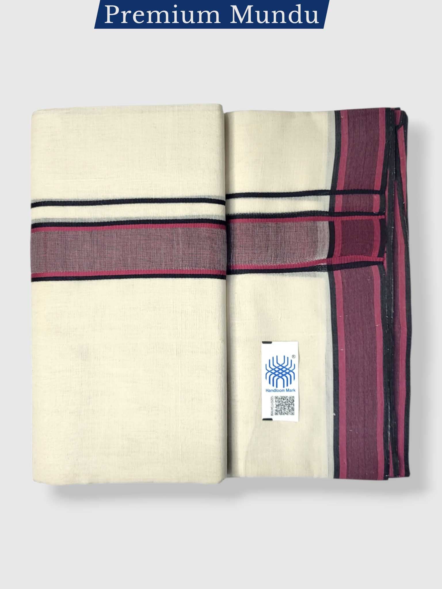 Kerala Premium Balaramapuram Handloom Dhoti/Mundu for Men