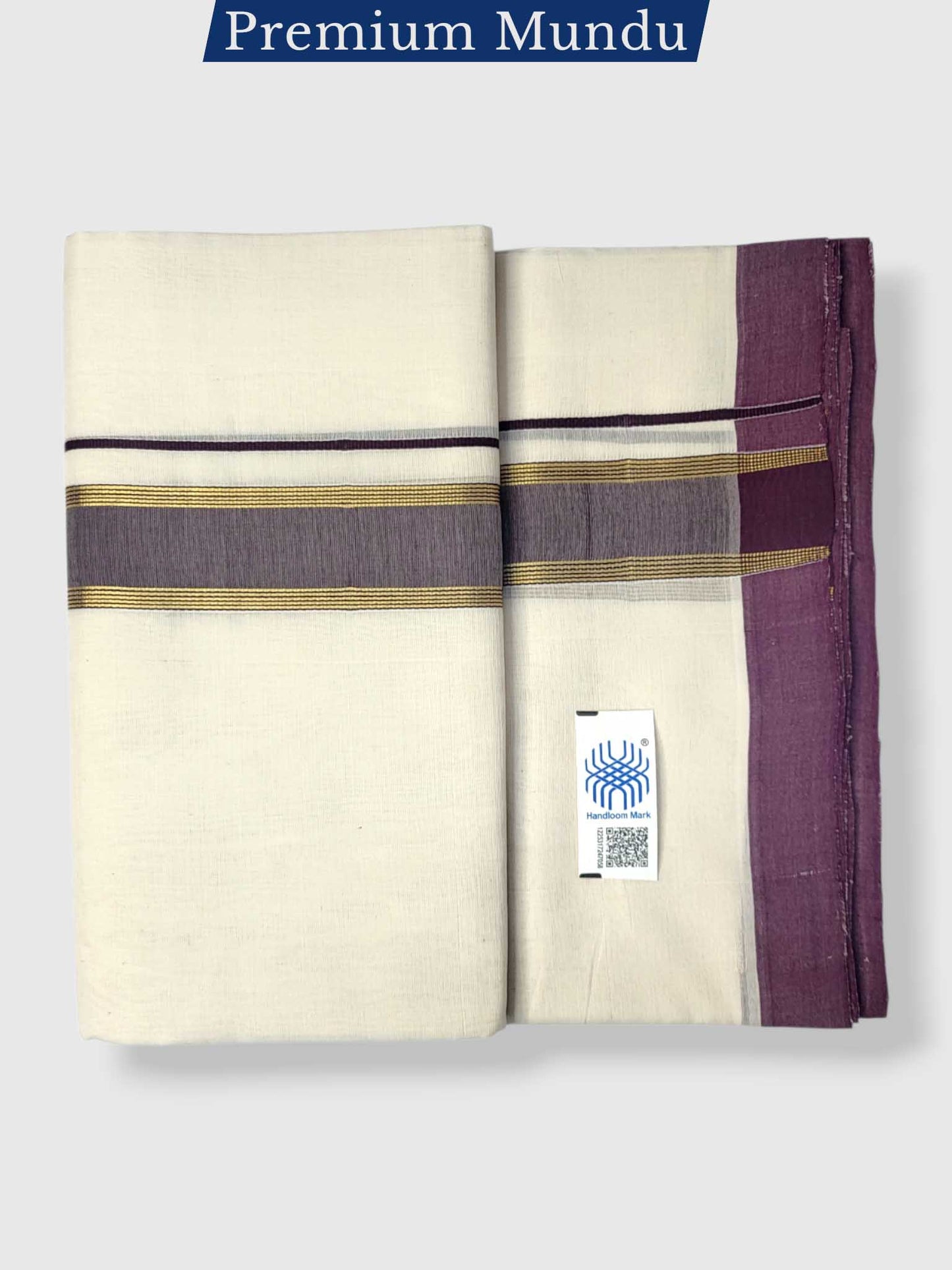 Kerala Premium Balaramapuram Handloom Dhoti/Mundu for Men