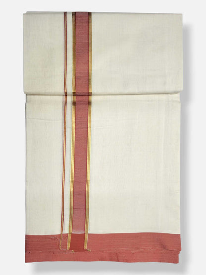 Kerala Premium Balaramapuram Handloom Dhoti/Mundu for Men