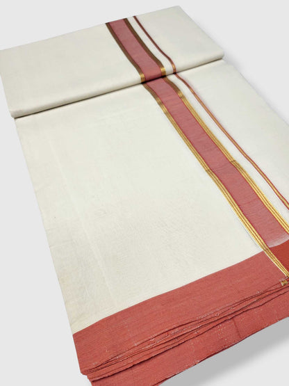 Kerala Premium Balaramapuram Handloom Dhoti/Mundu for Men