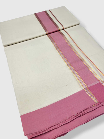 Kerala Premium Balaramapuram Handloom Dhoti/Mundu for Men