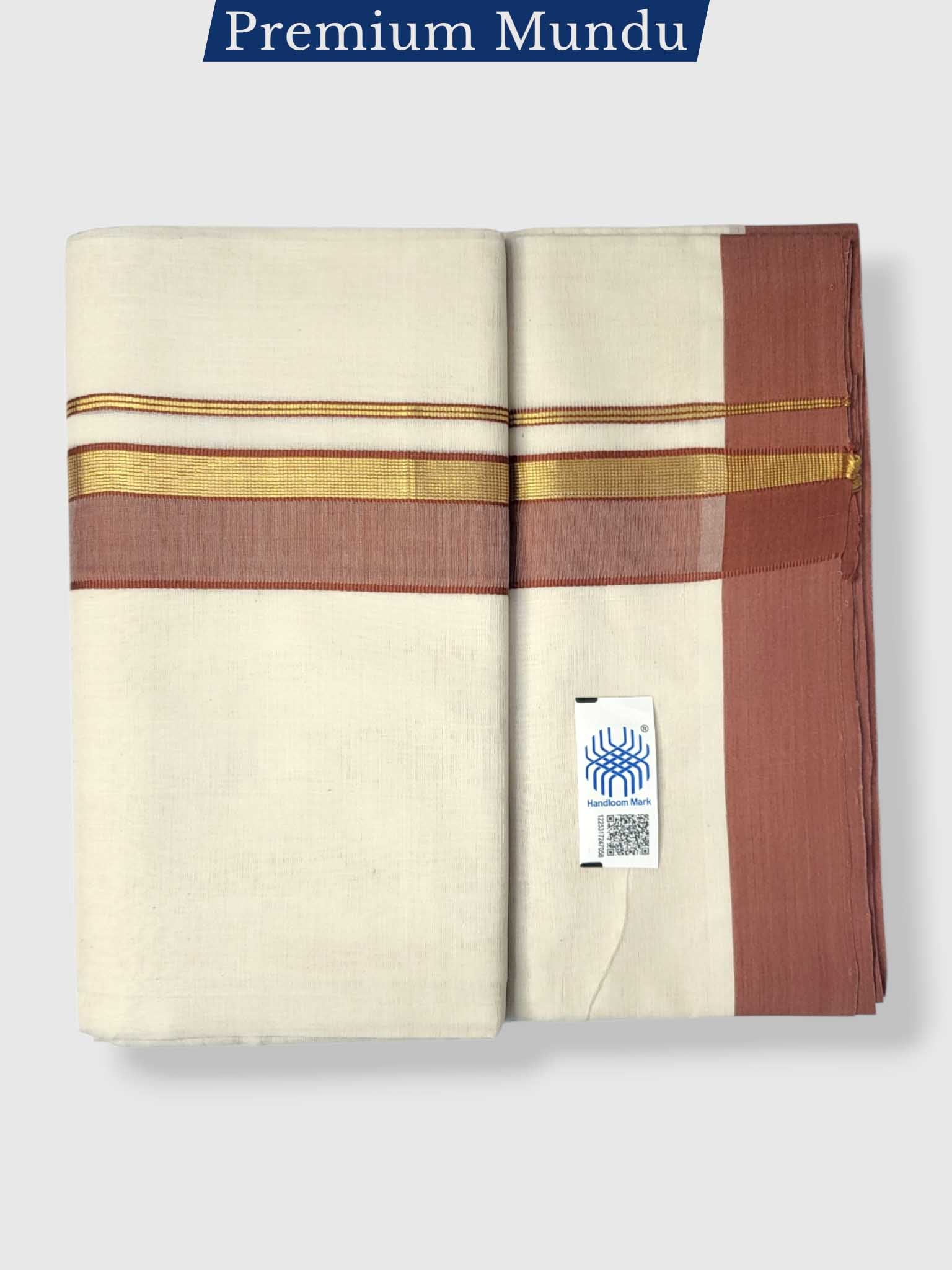 Kerala Premium Balaramapuram Handloom Dhoti/Mundu for Men